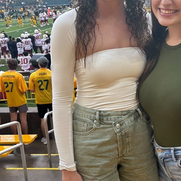 Princess Polly - Long Sleeve Bolero Top - White - Picture 6 of 6